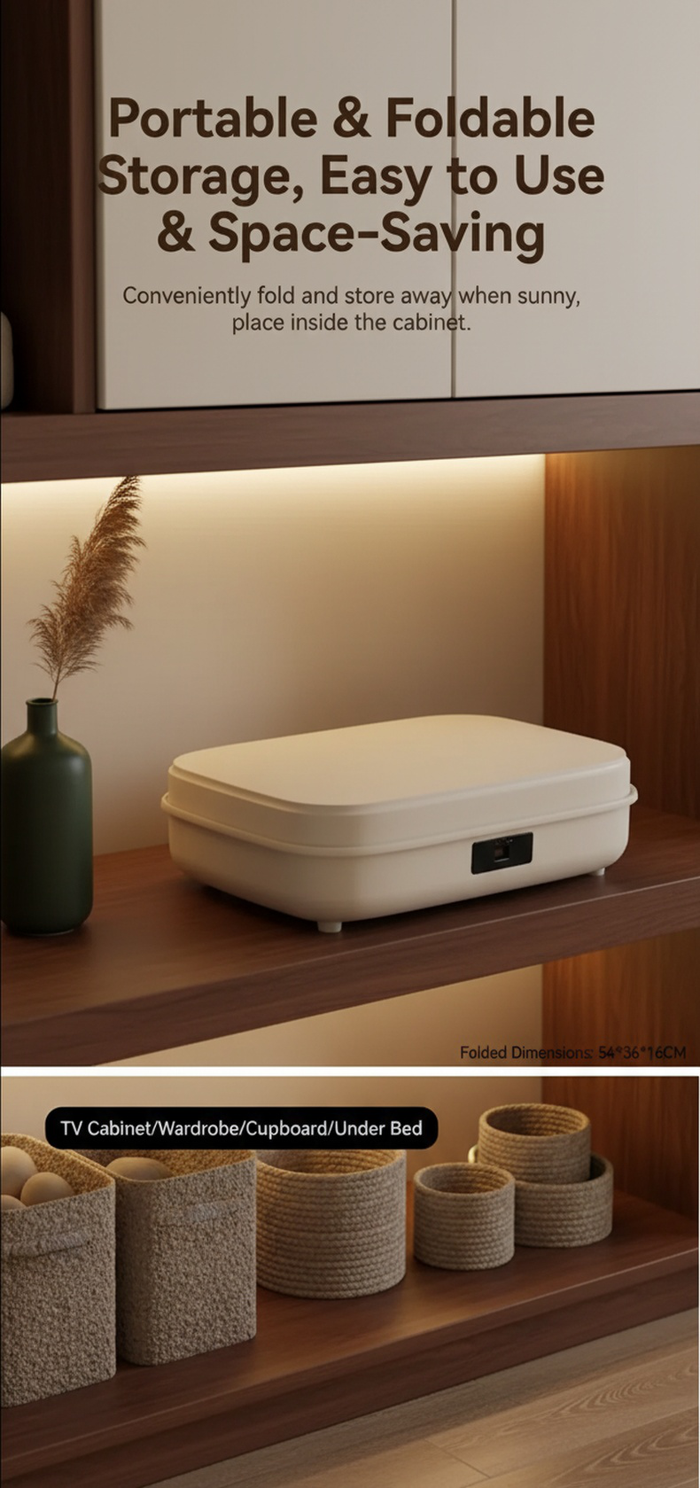 Compact Foldable Dryer for Small Spaces