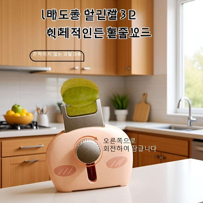  접이식 미니 과일 껍질 벗기기 키링