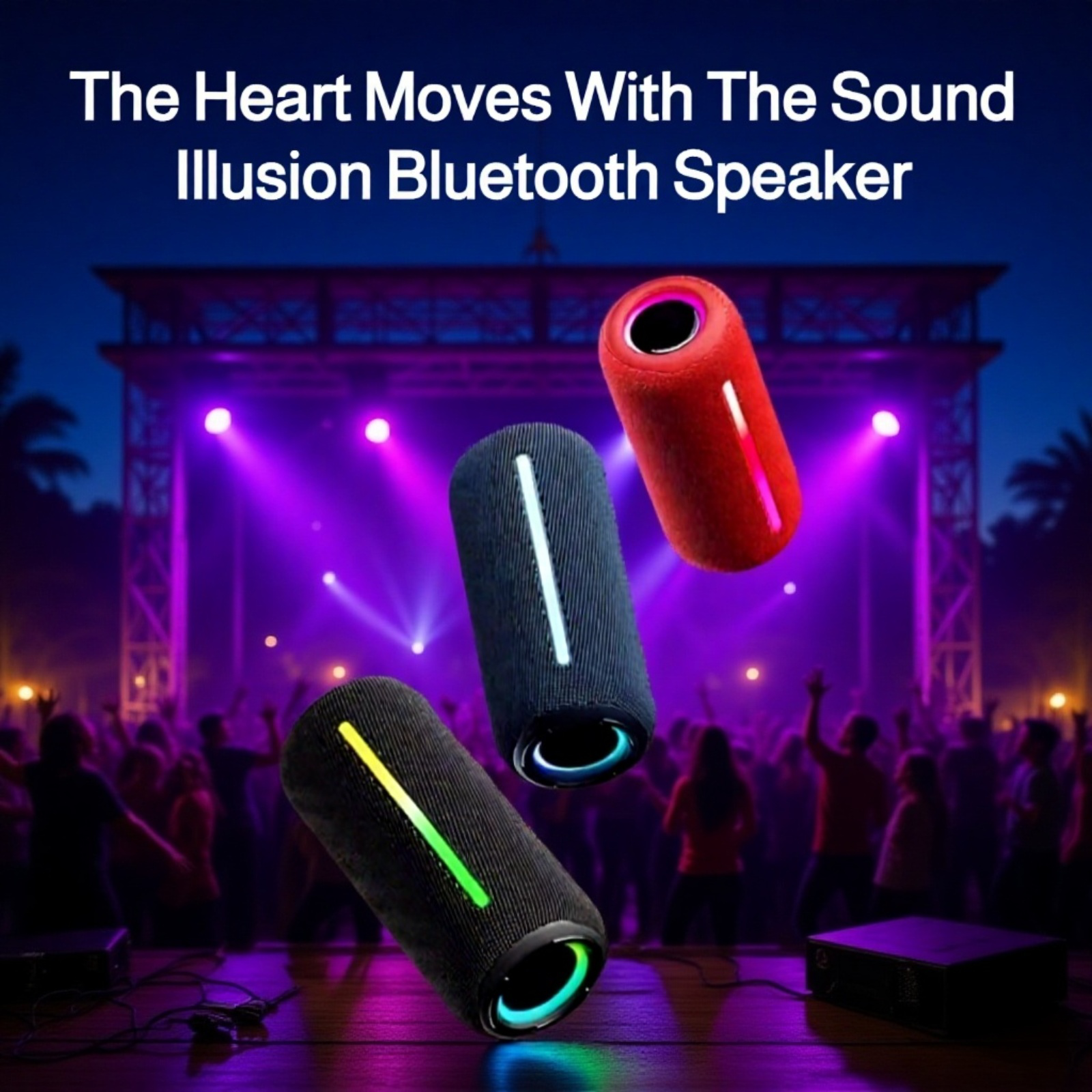 Wireless Bluetooth Speaker with Powerful Bass