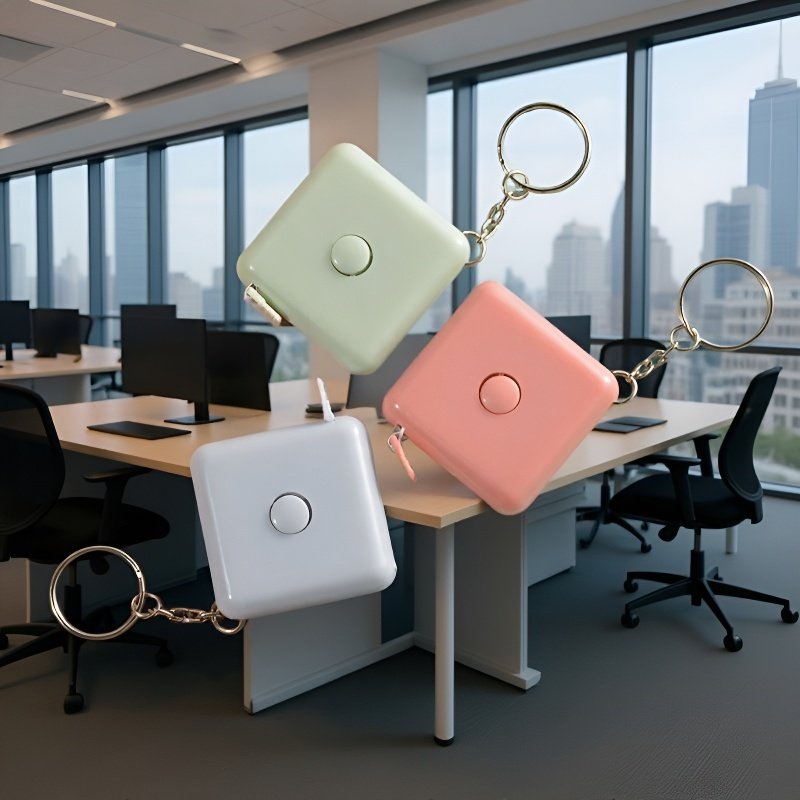 スクエアメジャーを使用して計測する様子