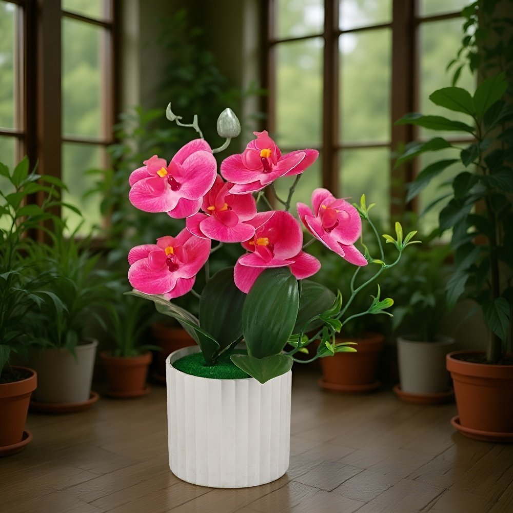Artificial Phalaenopsis orchid potted plants