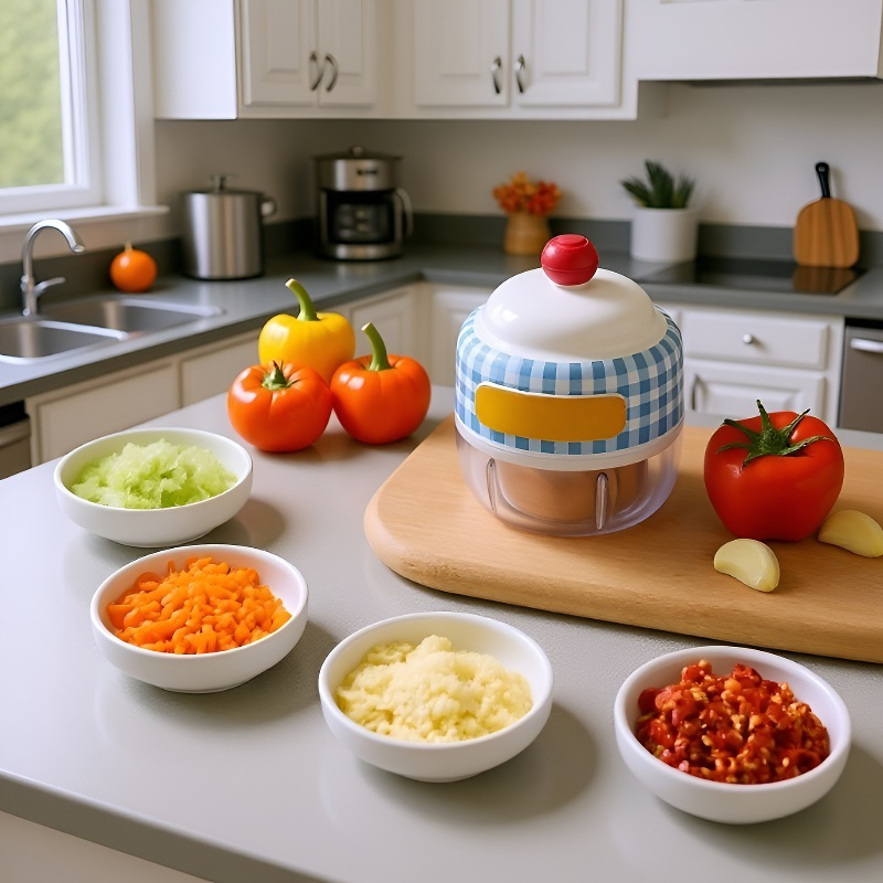 Electric Wireless Garlic Chopper for Kitchen