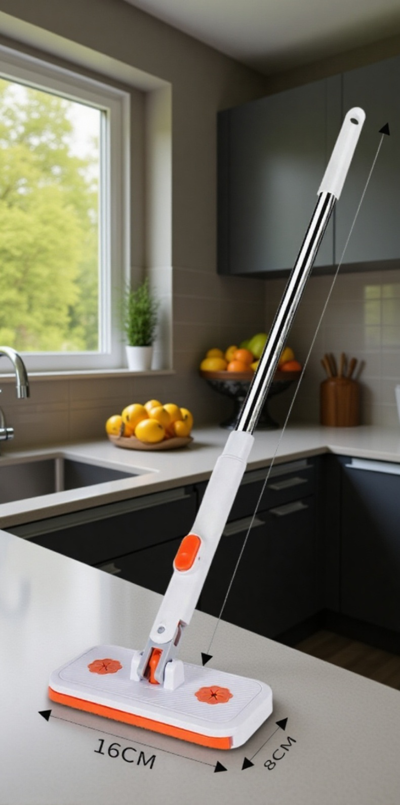 Mopa ligera Neat and Clean para limpieza en seco y húmedo