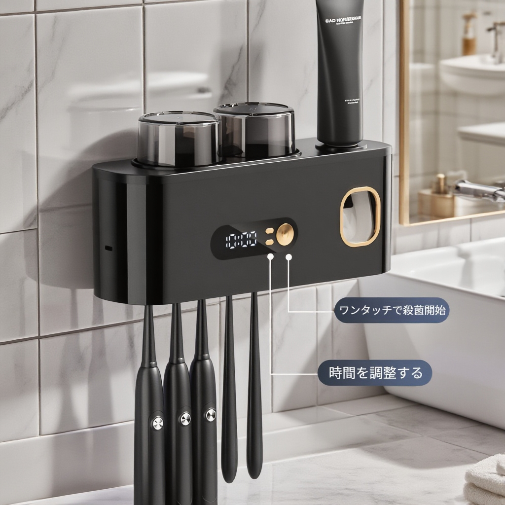 スマート歯ブラシ消毒ラック歯ブラシカップ収納ボックス