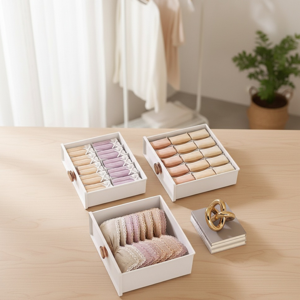 Socken Organizer mit mehreren Fächern