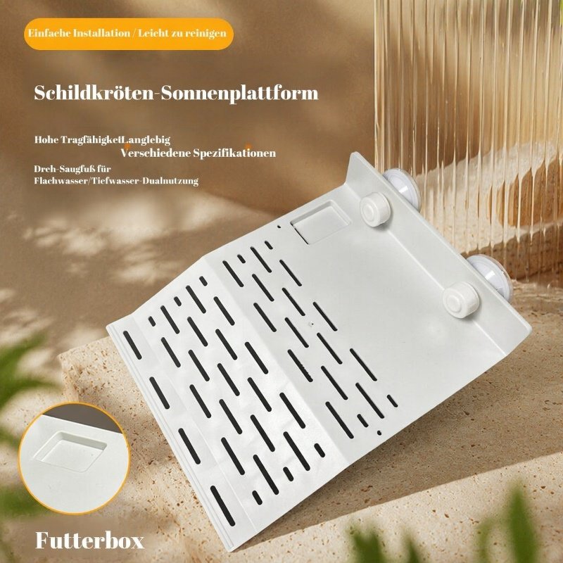 Praktische Futterstelle für Schildkröten