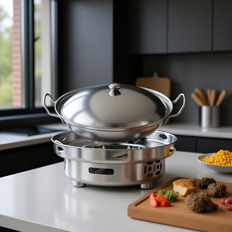 新型家庭用ステンレス小鍋 火鍋・乾鍋・アルコールストーブ専用鍋具