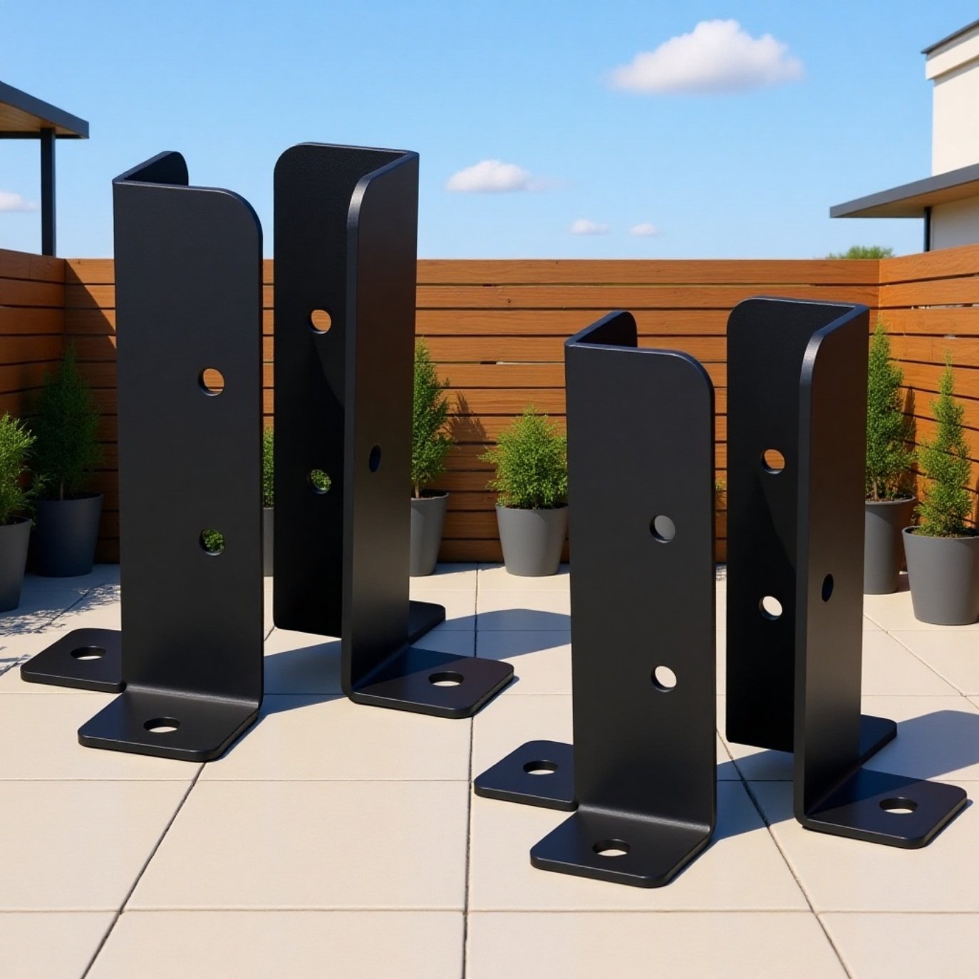 Soporte de base para cenador de valla de madera JMY - Logística de Amazon