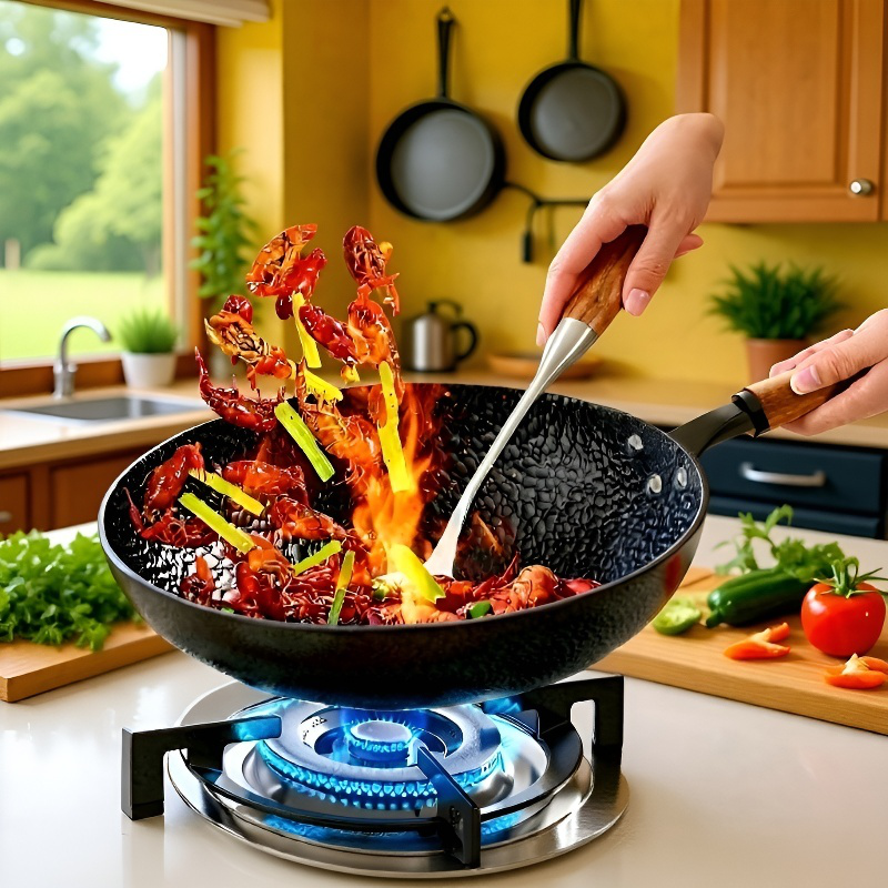 Household iron pot with nonstick coating