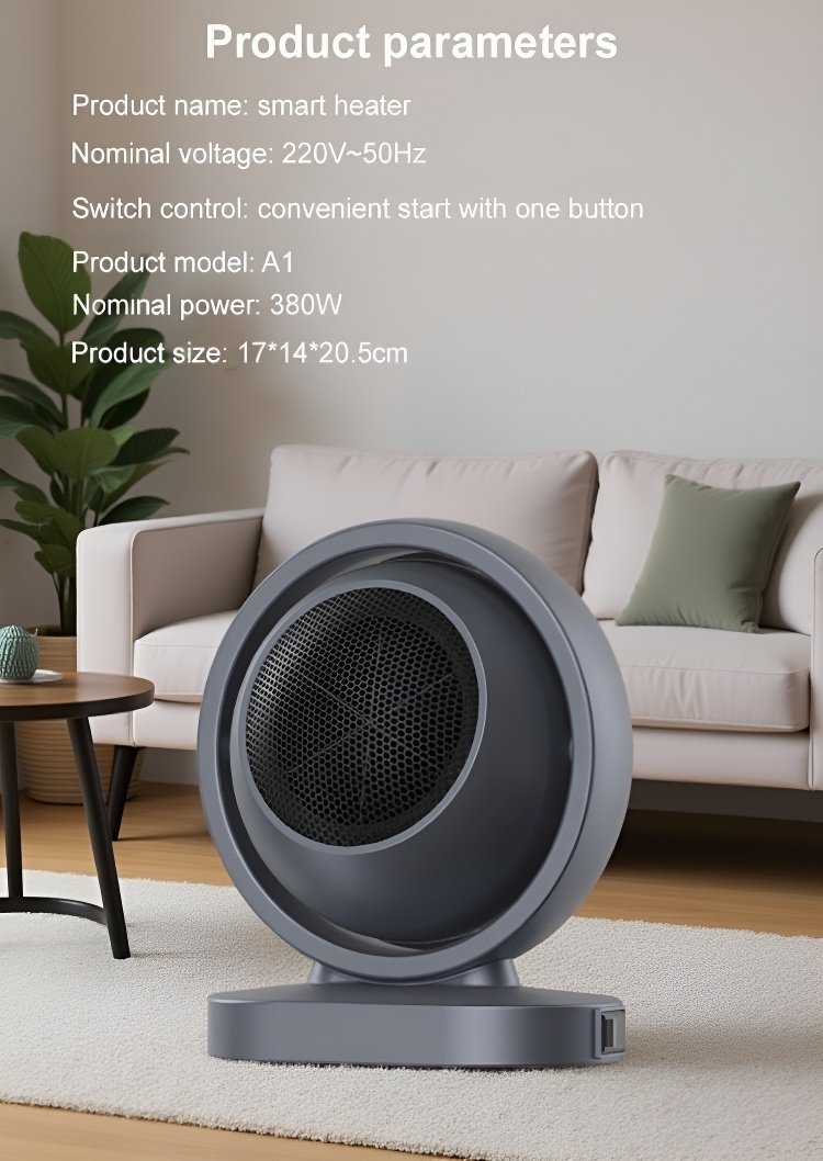 Portable electric heater for home use