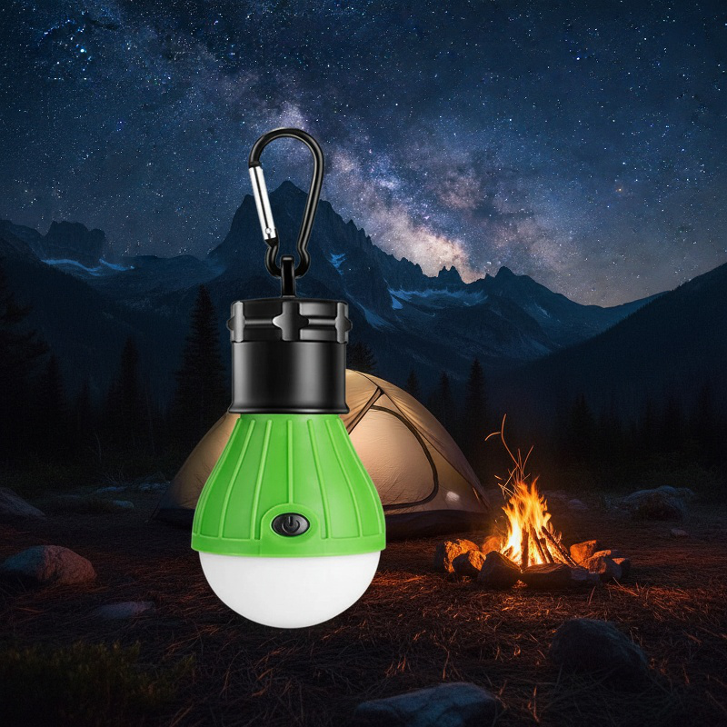 Outdoor travel led battery portable super bright portable hook hanging travel camping light camp ten
