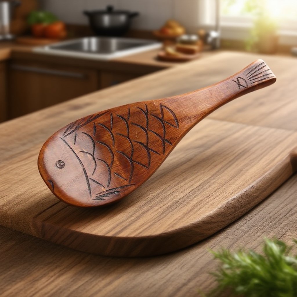 가정용 칠기 숟가락으로 밥 먹는 모습