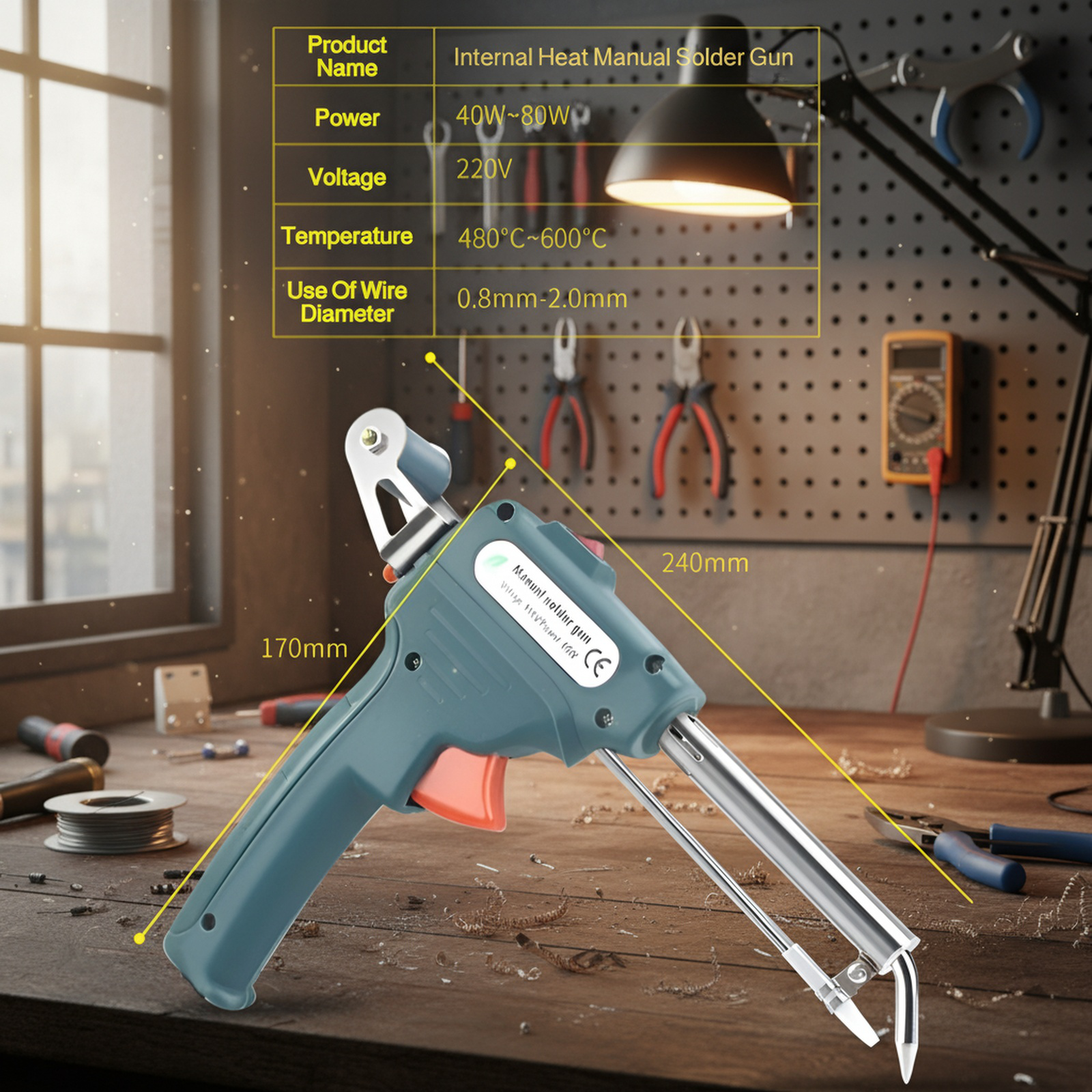 Portable Manual Soldering Gun