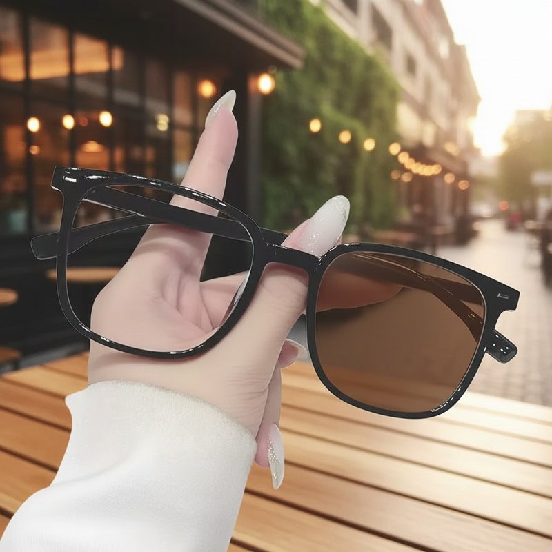 Lunettes optiques à réglage de lumière, style polyvalent