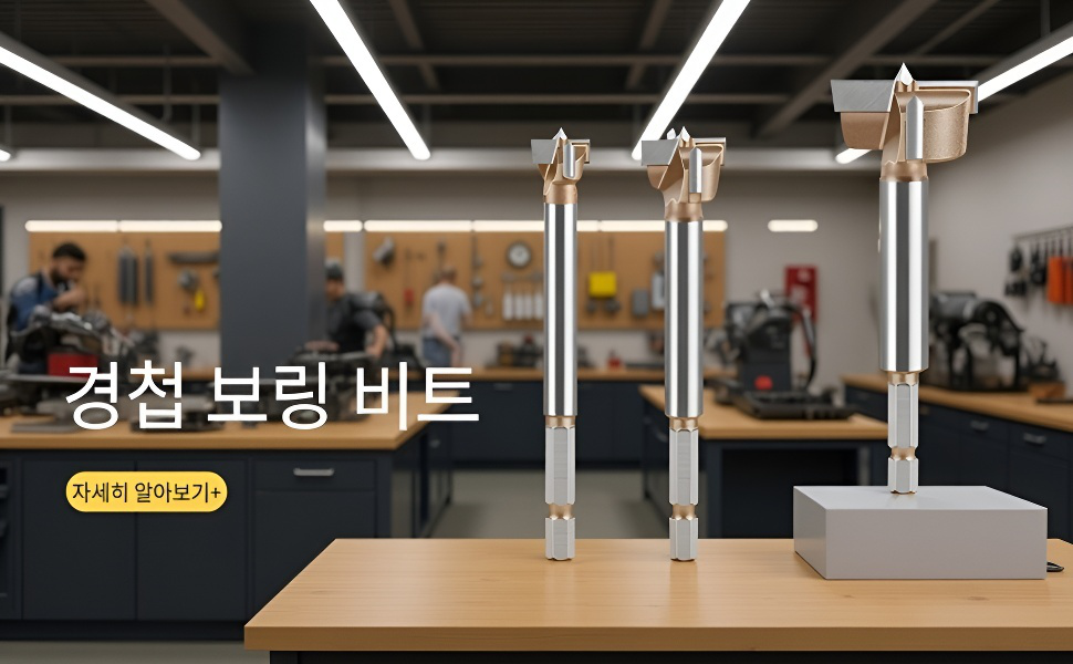 육각 손잡이 양날 목공 합금 홀더 제품 전체 모습