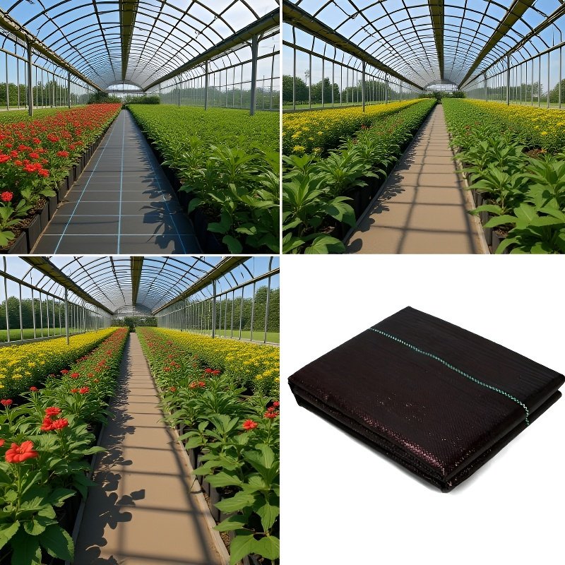 Černá mulčovací textilie pro ovocné sady