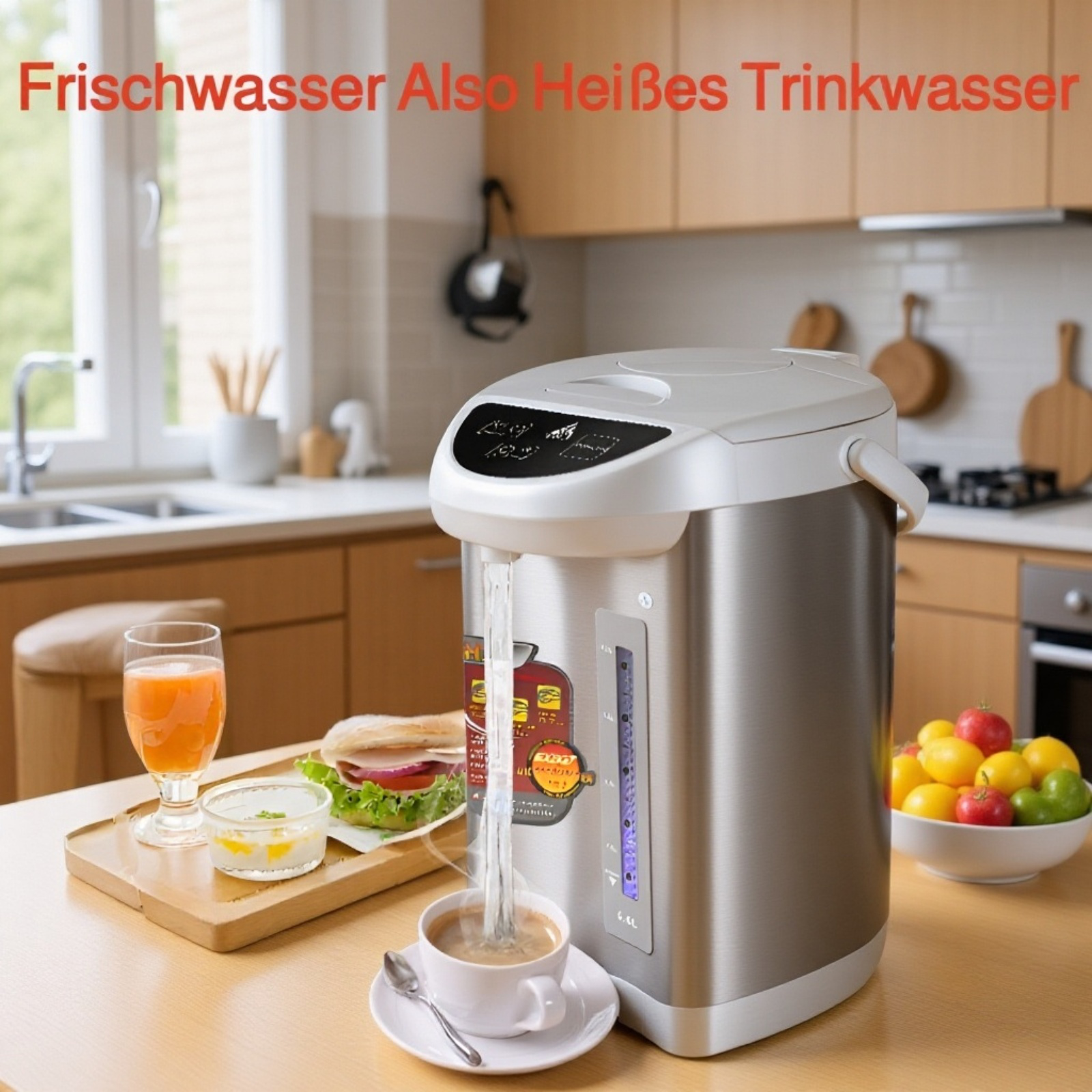 Edelstahl 110V elektrische thermos haushalt automatische wärme erhaltung wasserkocher