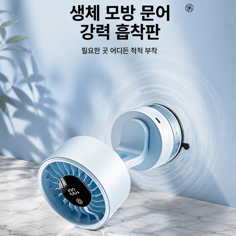 가정용 데스크탑 테이블 흡착식 선풍기