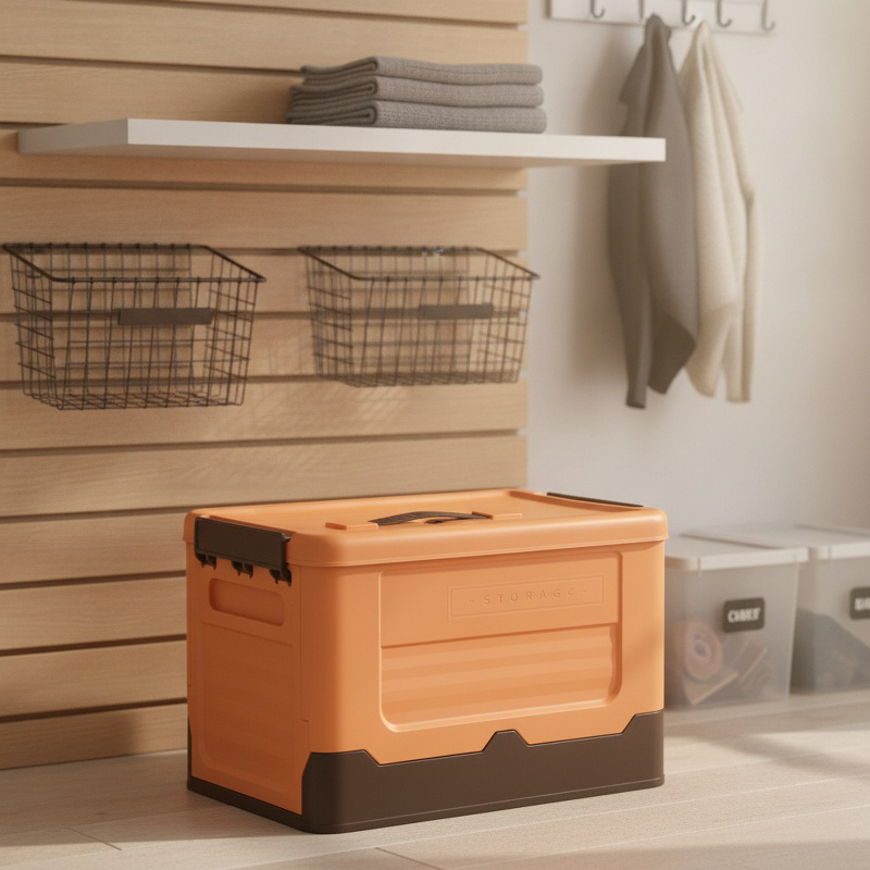 Boîte de rangement pliable grande capacité, organiseur multifonction pour la maison