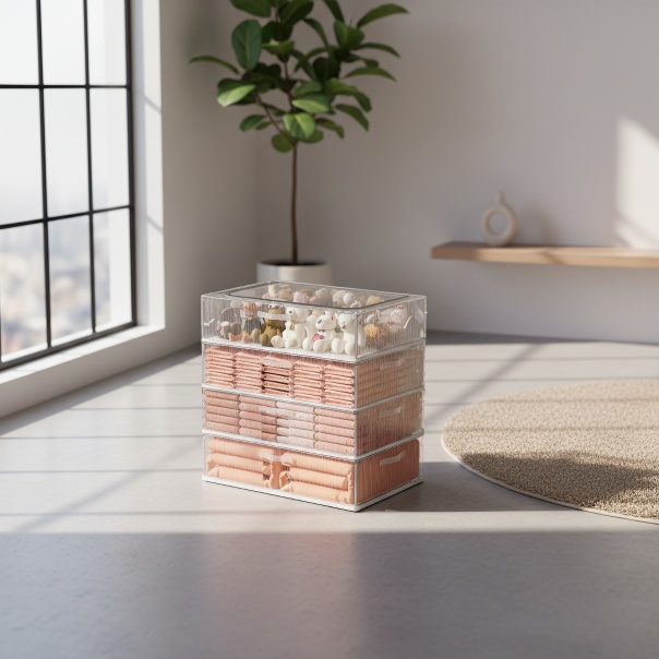 Boîte de rangement spacieuse pour vêtements et chaussures