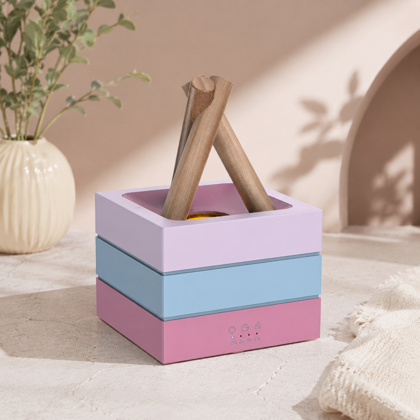 2026 New Bonfire Aromatherapy Diffuser with Three-speed Timer, Automatic Power-off, Anti-air Burning