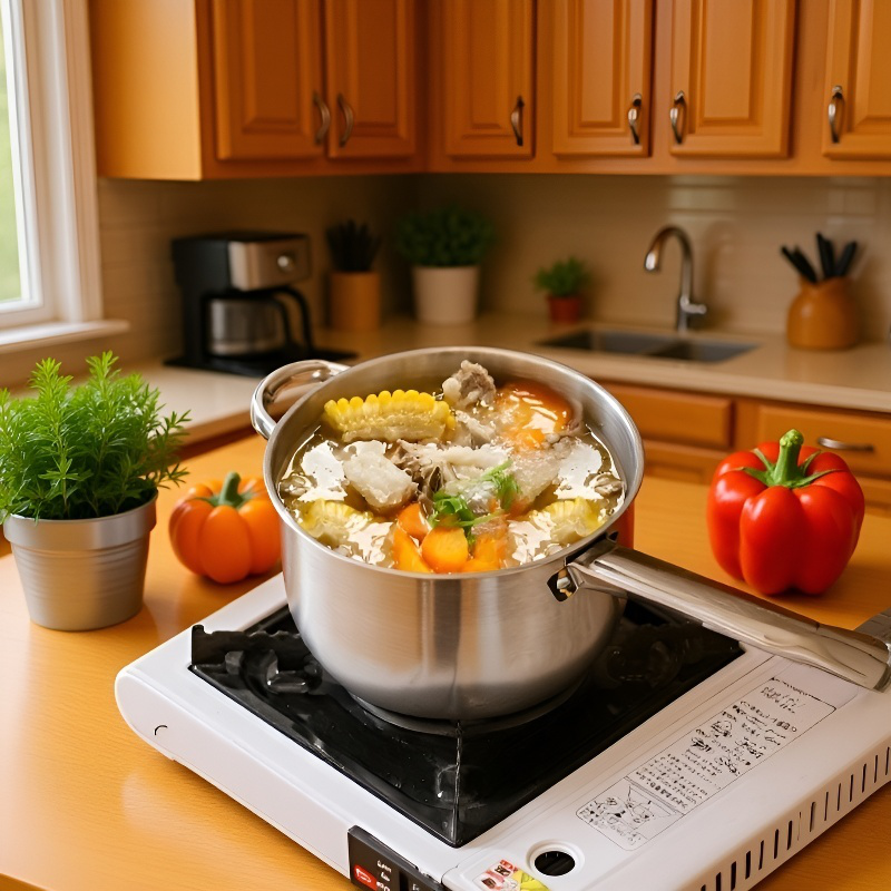 Freidora doméstica de gran capacidad de acero inoxidable con filtro