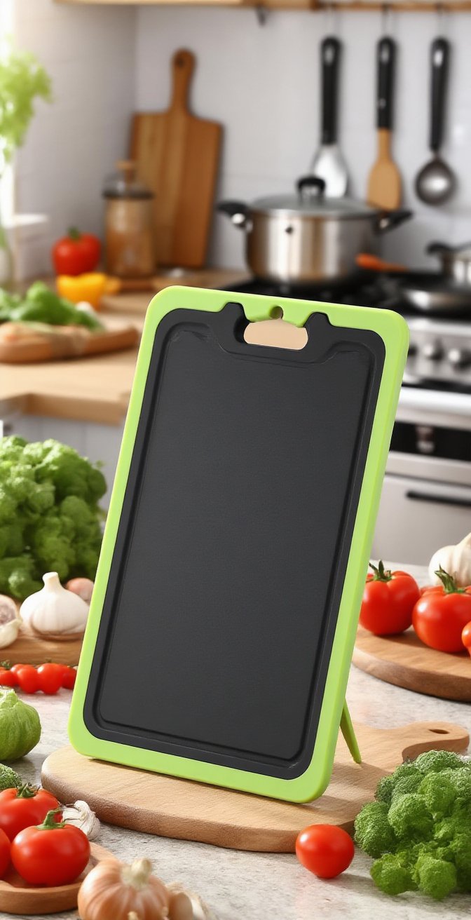 위생적인 재질의 커팅보드 클로즈업