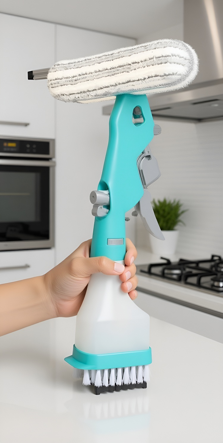 Haushaltshelfer: Doppelseitiger Fensterreiniger für strahlende Sauberkeit