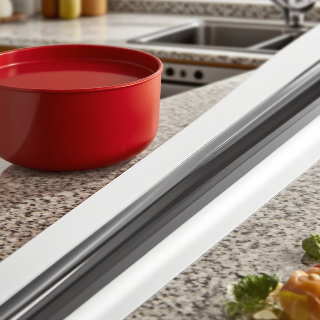 욕실 바닥 자가 접착 실리콘 물막이 스트립