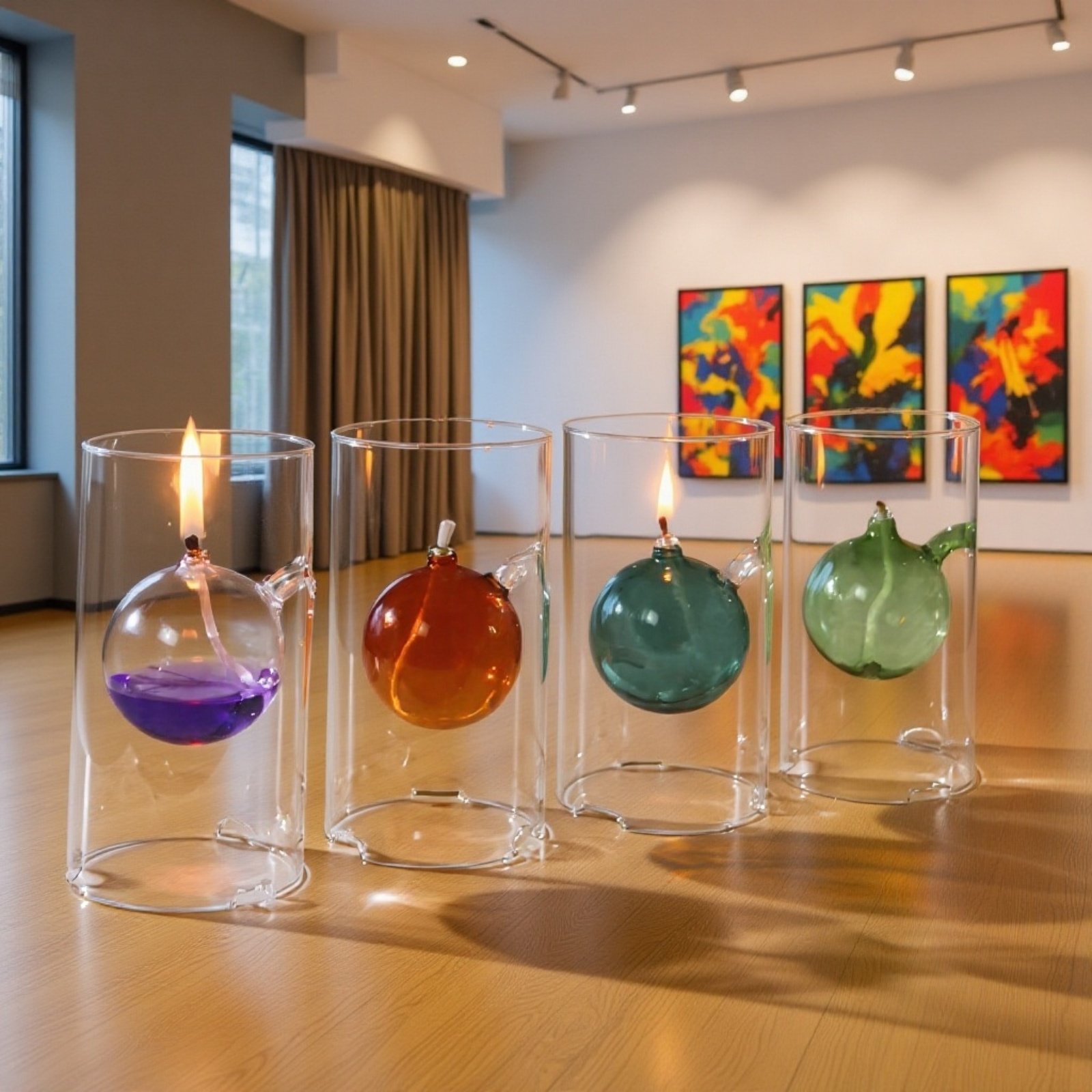 Velas de vidrio decorativas para eventos románticos, bodas y restaurantes de estilo occidental