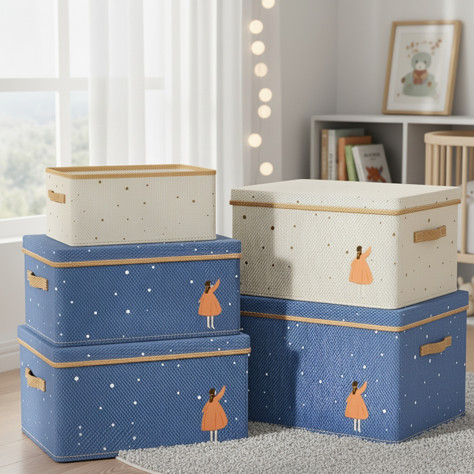 Panier de rangement pour armoire, solution de rangement pour vêtements et couettes