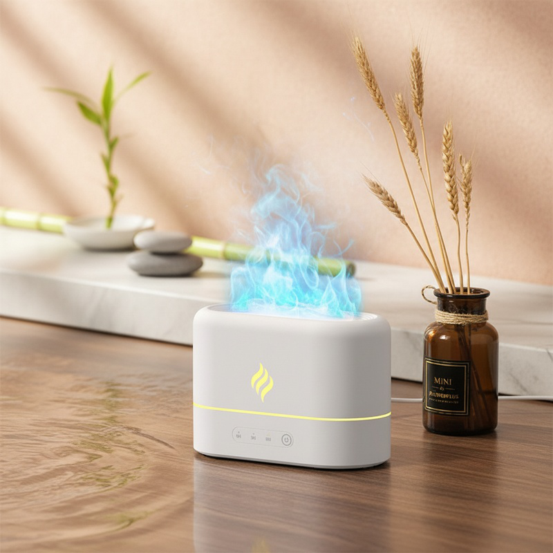 リビングに置けるインテリア加湿器