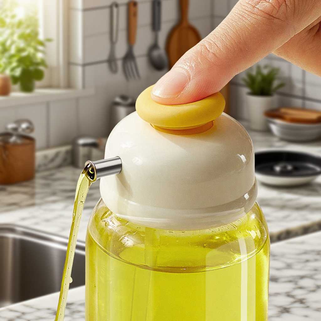 컨트롤 양 조절 자동 멈춤 오일 병