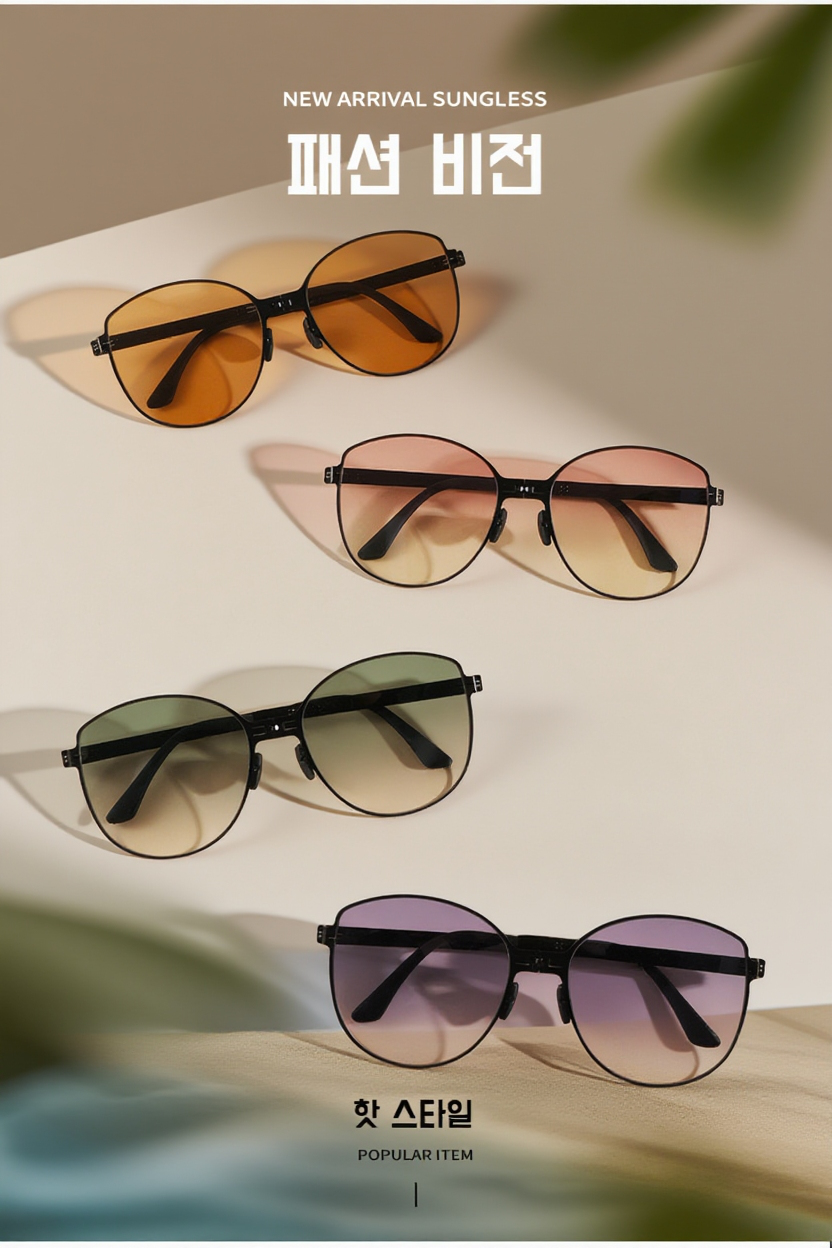 접이식 디자인으로 휴대가 간편한 선글라스