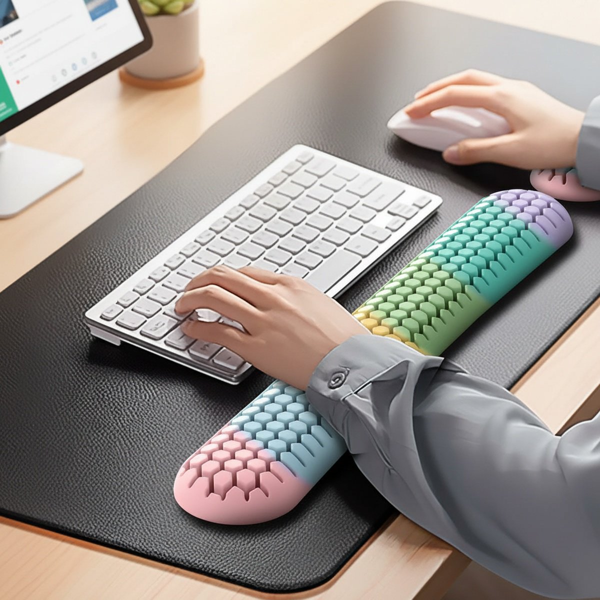Comfortable Ventilated Cooling Mouse Wrist Pad
