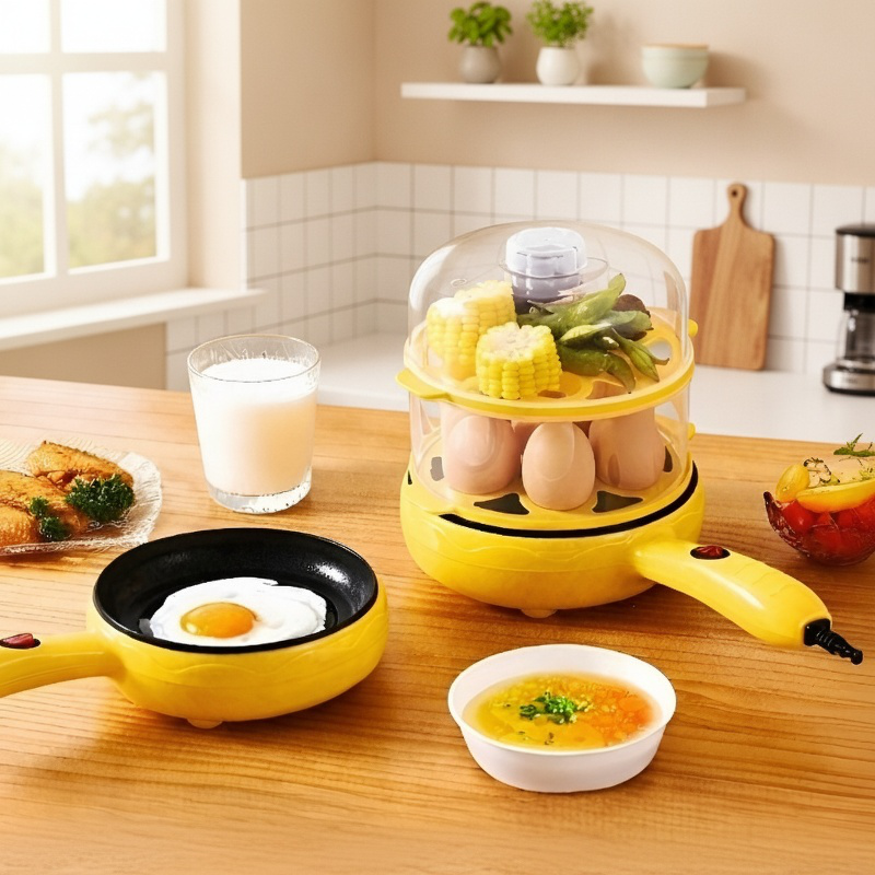 Cocina eléctrica portátil antiadherente para cocinar huevos