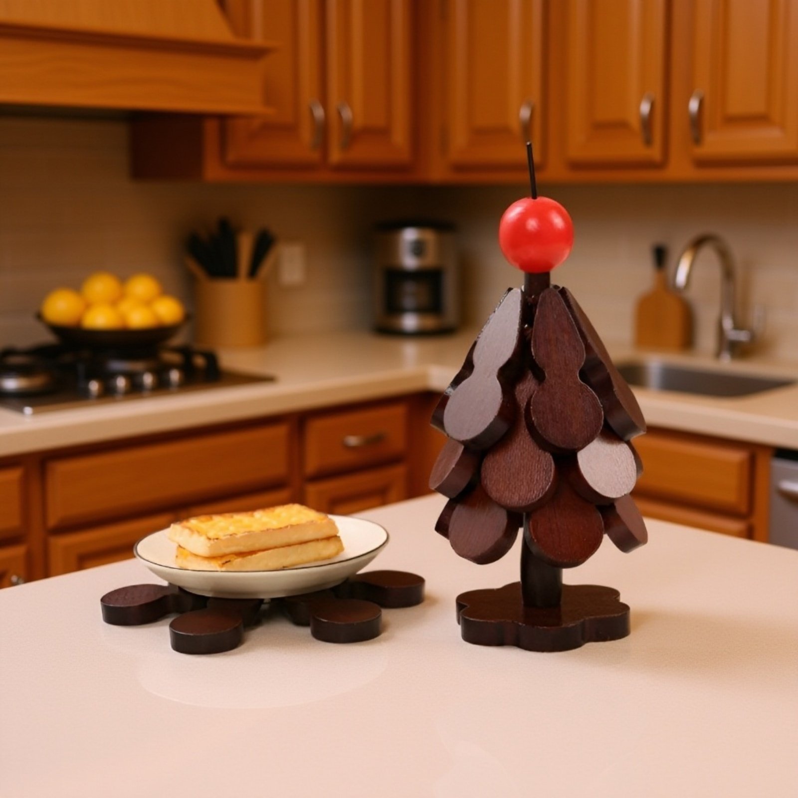 防水機能を強調した水滴付きテーブルマット