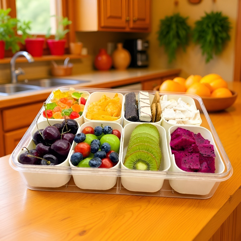 Caja organizadora de especias para cocina con tapa