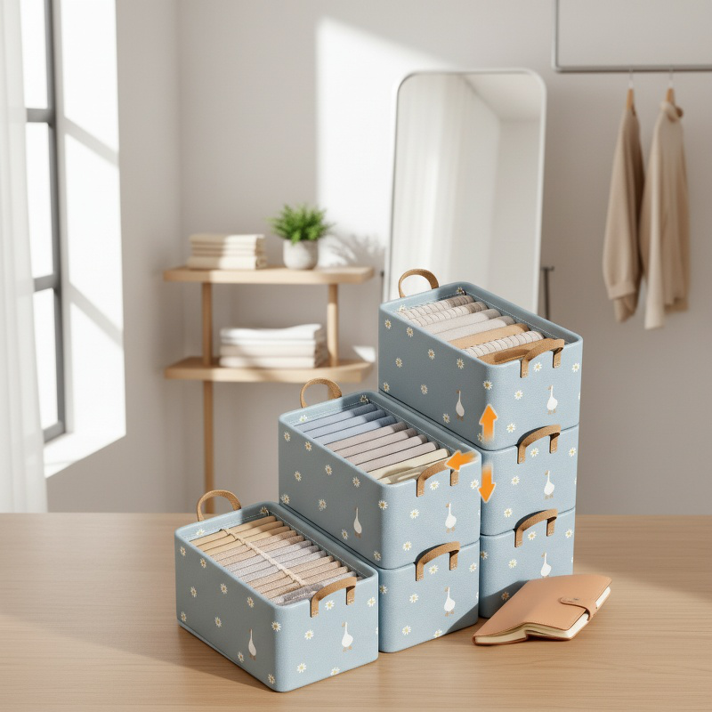 Fabric Collapsible Clothes Storage Drawer Cabinet