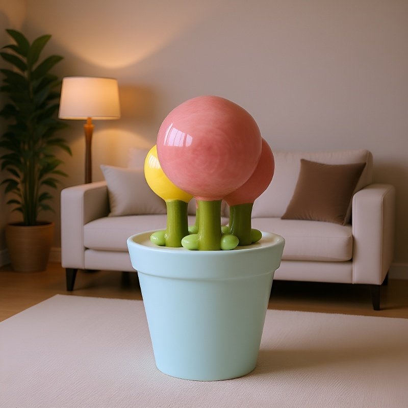 Kuchyňská keramická lžička s motivem květiny a motýla na pečení