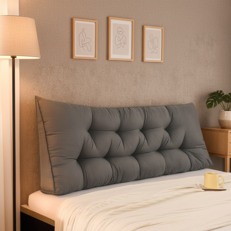 Modernes Design: Großes Rückenlehnenkissen im Schlafzimmer