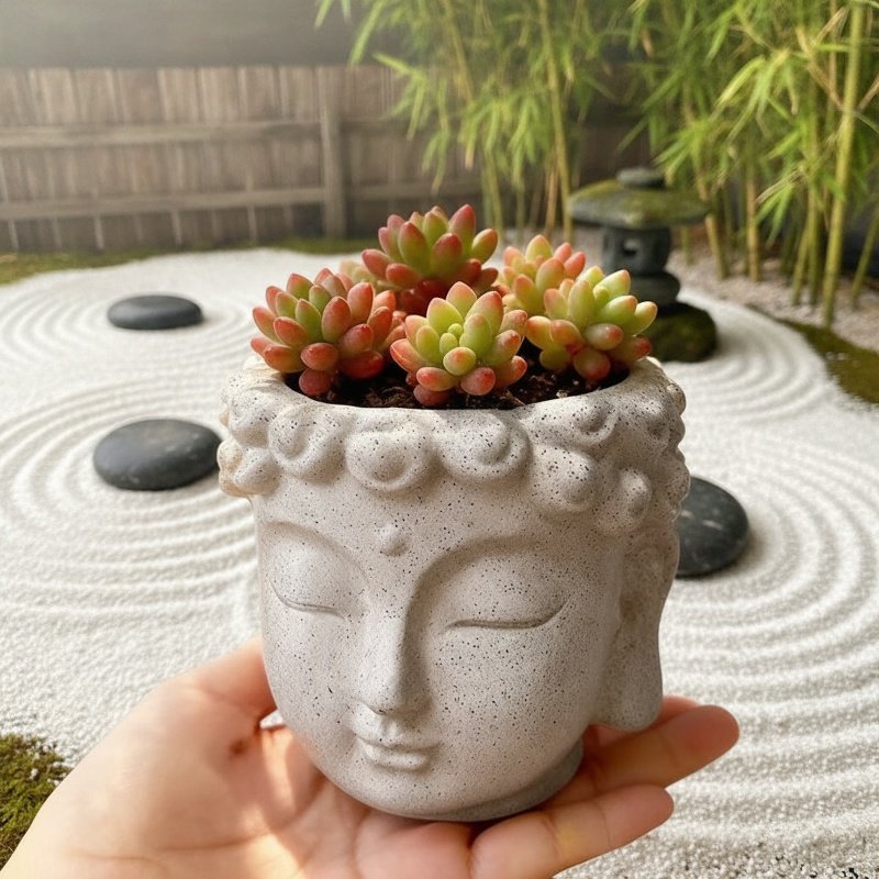 Feng Shui Dekoration Buddhakopf für Zuhause