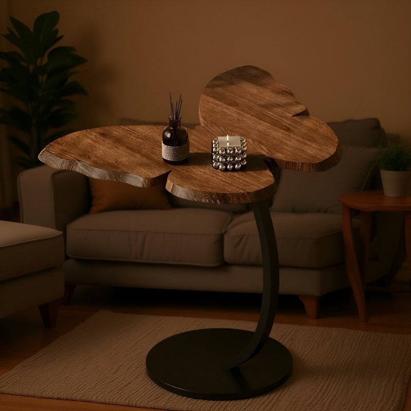 Kreativní noční stolek ve tvaru motýla, multifunkční malý čajový stolek