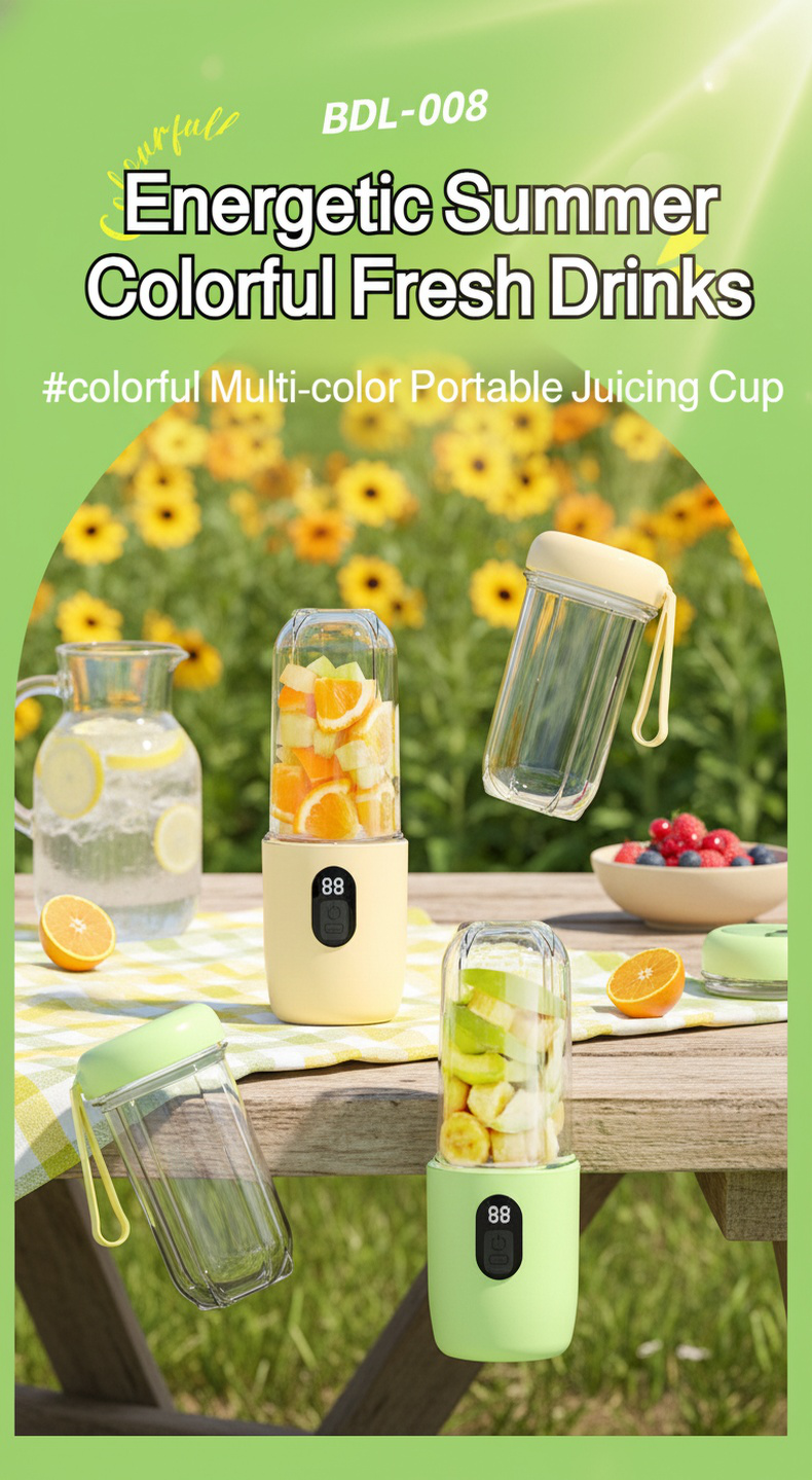 USB rechargeable portable juicer for fresh smoothies