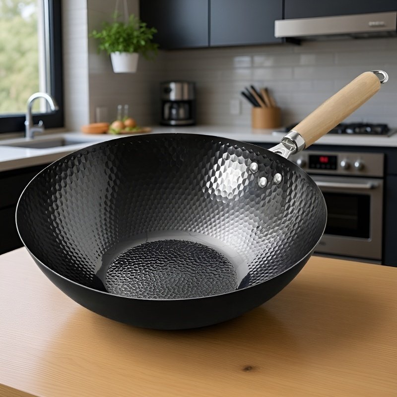 가정용 숙철 무코팅 볶음냄비 전통 가마냄비 무접착 후라이팬 후라이팬 무코팅 가마냄비 레인지