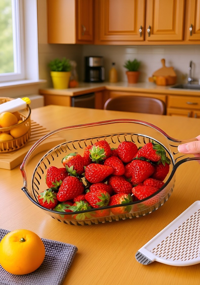 Rice draining and filtering tool