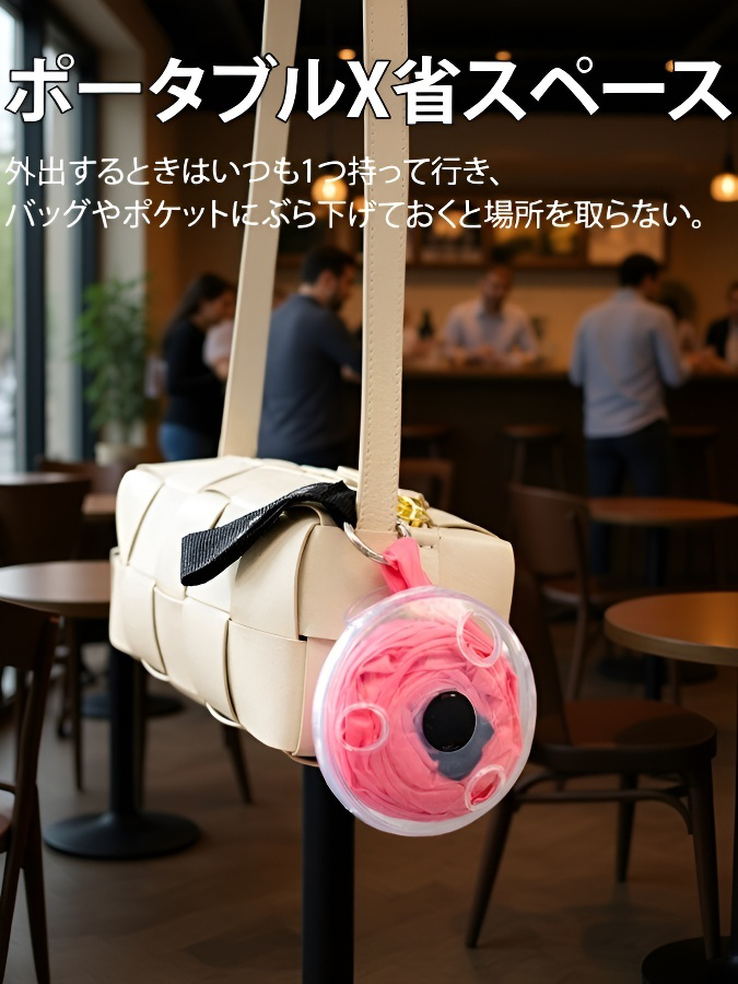 折りたたみ式ナイロンエコバッグ