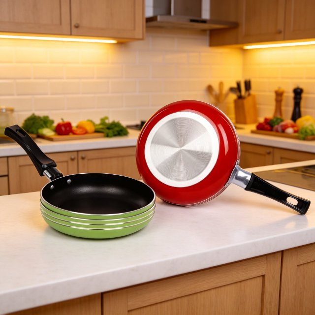 Mini sartén antiadherente con fondo grueso, ideal para huevos y bistecs