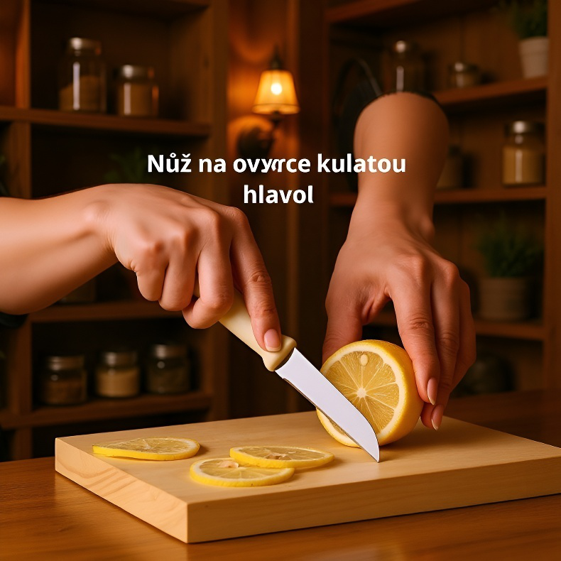 Sada pěti kuchyňských nástrojů na ovoce s úložným stojanem