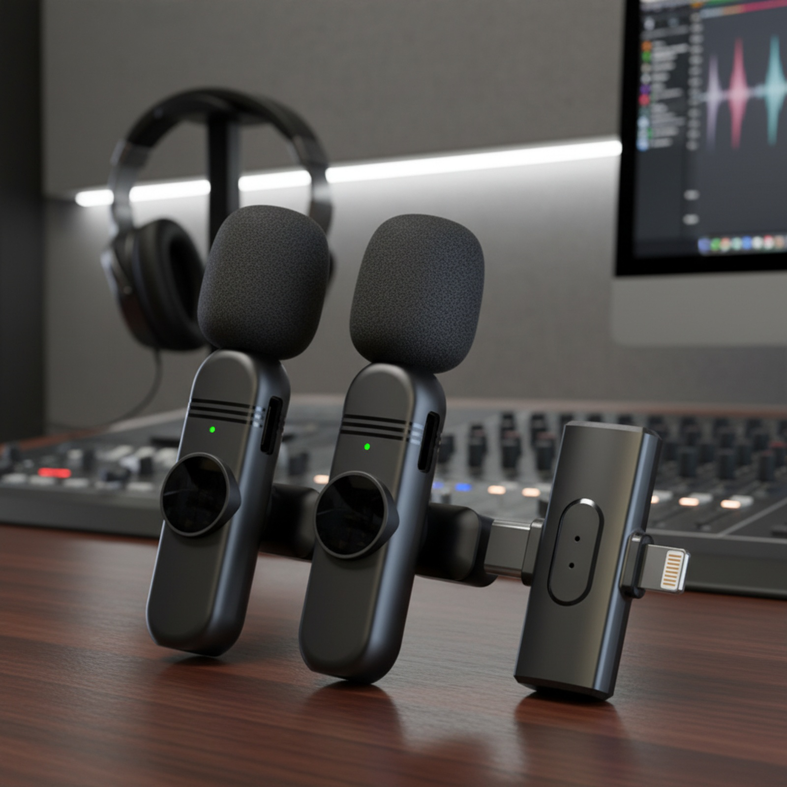 Wireless Clip-on Microphone 2-in-1